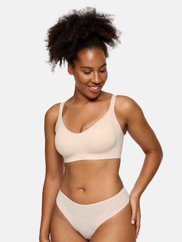 cfab (formerly creamy fabrics) Push-up Bra 'Seamless Compact Push-Up BH' in Beige