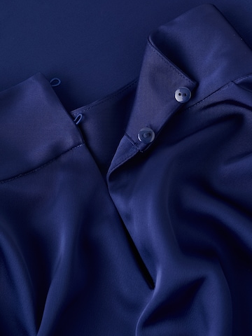 MANGO Cocktailjurk 'BRONZO' in Blauw