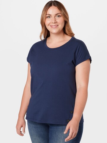 Zizzi Shirt 'EFANNEY' in Blue: front