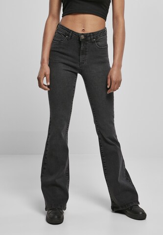 Urban Classics Flared Jeans in Grijs: voorkant