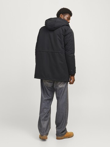 JACK & JONES Winter parka in Black