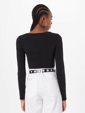 Nasty Gal Shirt body in Zwart