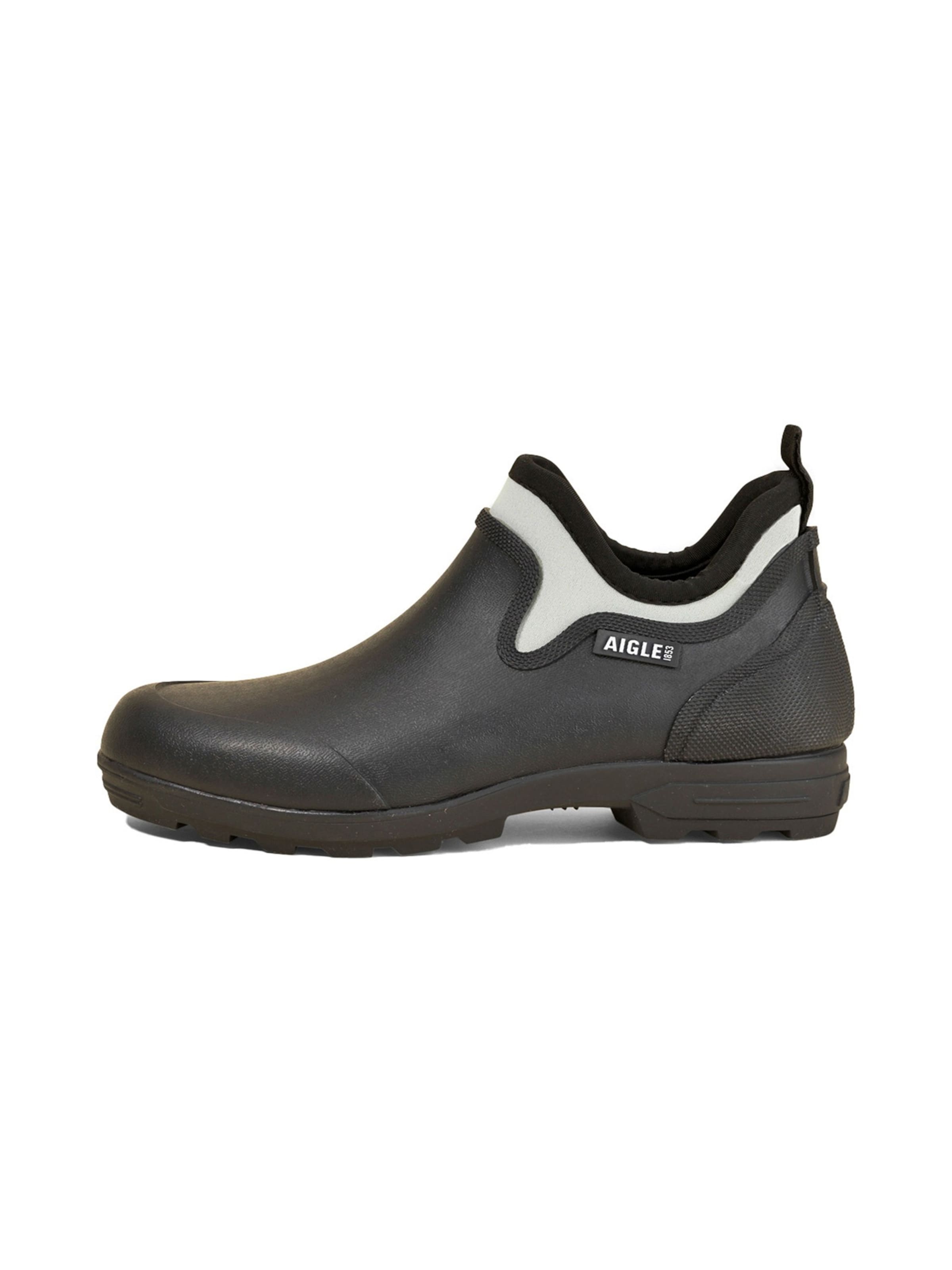 AIGLE Rubber Boots 'Lessfor Plus' in Black: front