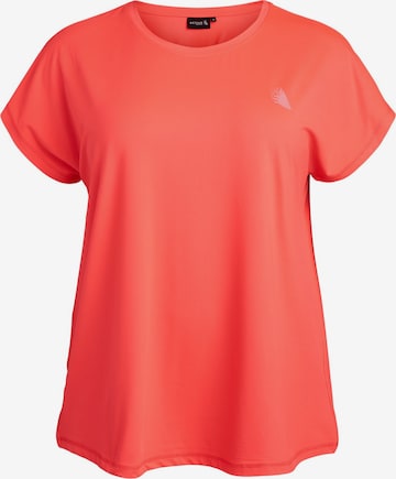 oranžinė Zizzi Marškinėliai 'Abasic': priekis