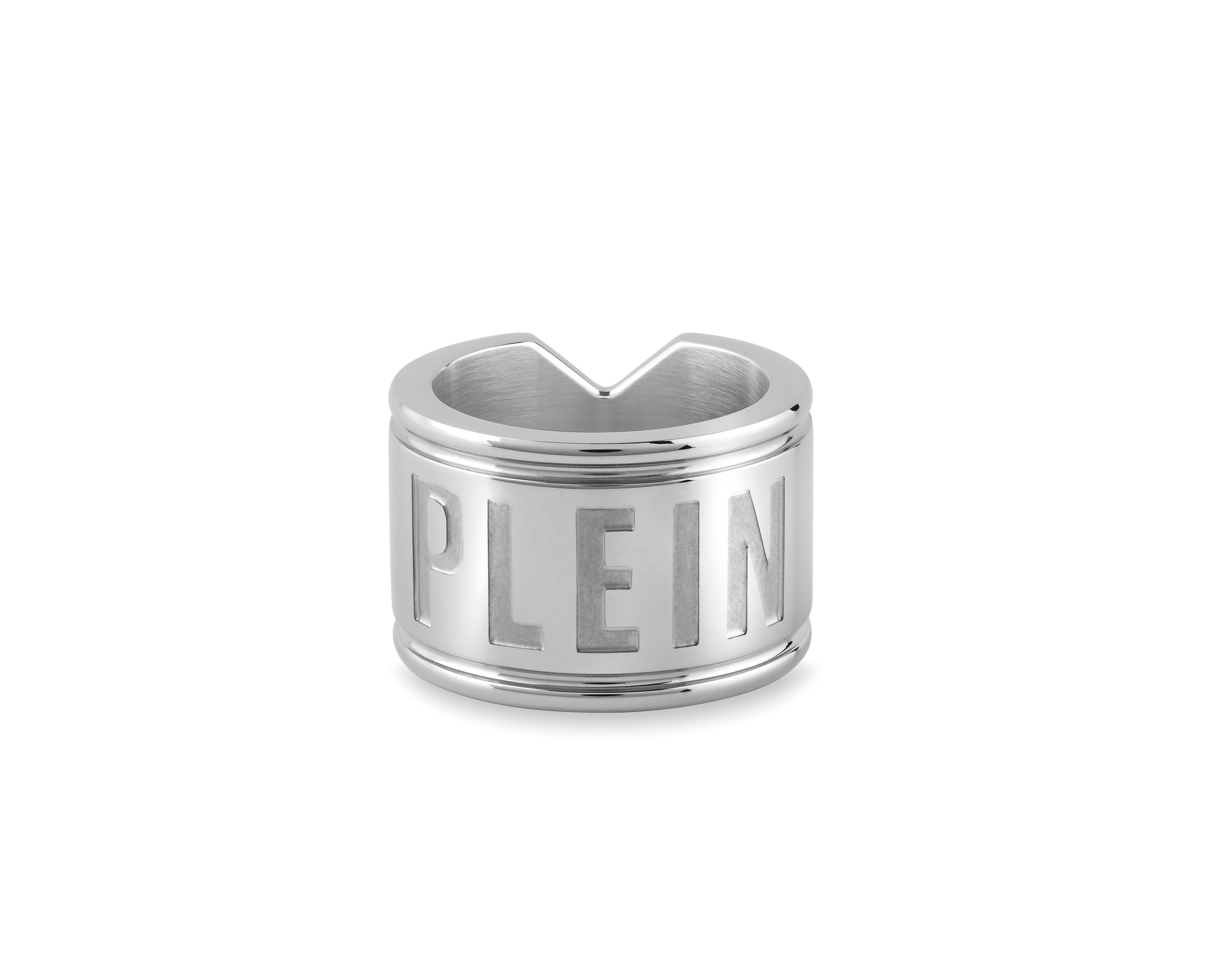 Philipp Plein Jewellery Ring 'Plein Double' in Silber: Vorderseite