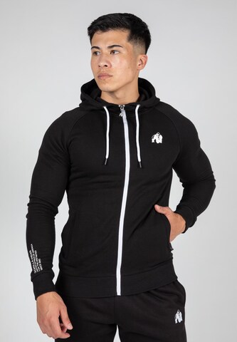 Gorilla Wear Sports sweat jacket 'Payette' in Black: front