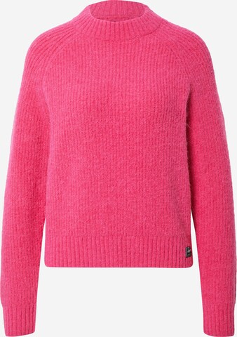 Superdry Sweter w kolorze różowy: przód