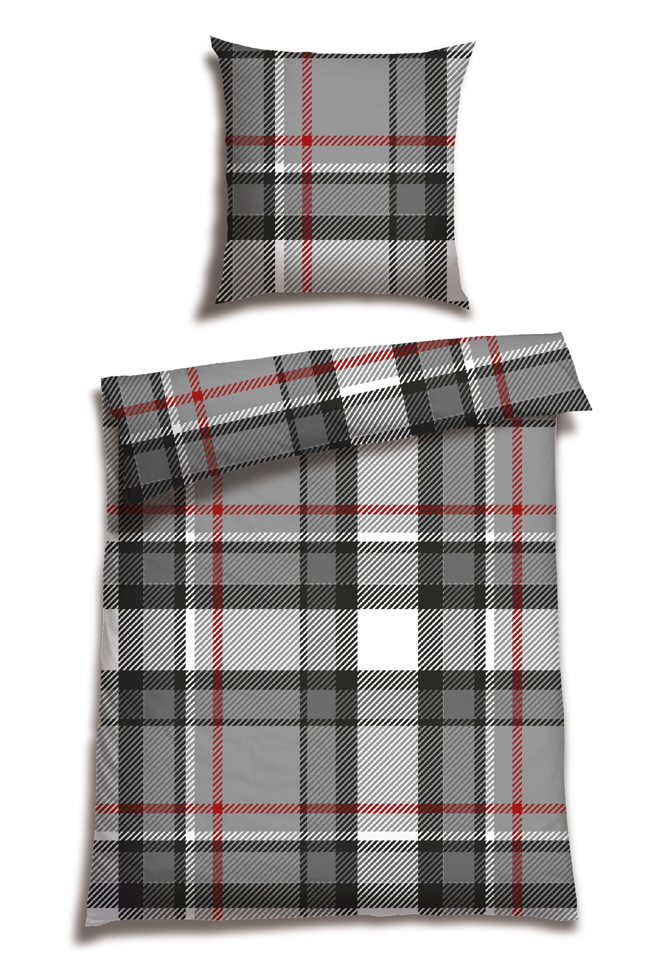 SCHIESSER Duvet cover 'Talisa' in Grey