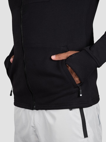 MOROTAI Athletic Zip-Up Hoodie in Black