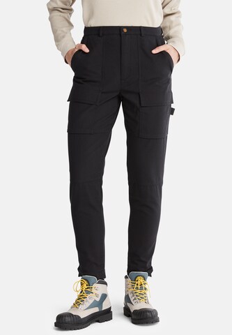 TIMBERLAND Regular Cargo trousers in Black: front