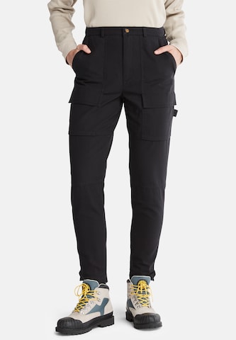 TIMBERLAND Regular Cargo Pants in Black: front