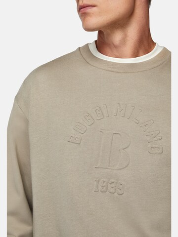 Boggi Milano Sweatshirt 'SUSTAINABLE' i grå