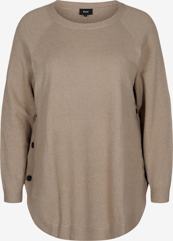 Zizzi Pullover 'Sunny' in Beige: predná strana