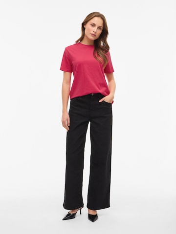 VILA Koszulka 'VINora' w kolorze czerwony