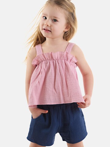 Denokids Tracksuit 'Frill Muslin' in Pink: front