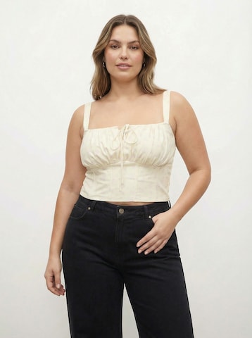 CITA MAASS Overdel 'Ditsy' i gul: forside