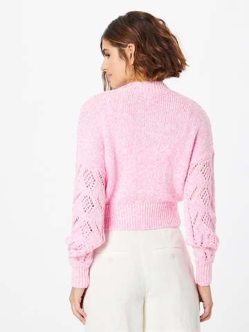 River Island Sweter 'POINTELLE' w kolorze różowy