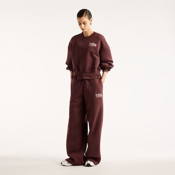 new balance Sweatshirt 'Trackside Fleece Crew' in Red