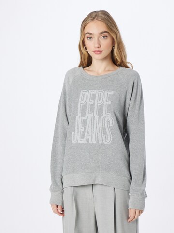 Pepe Jeans Sweatshirt 'RUBY' in Grey: front