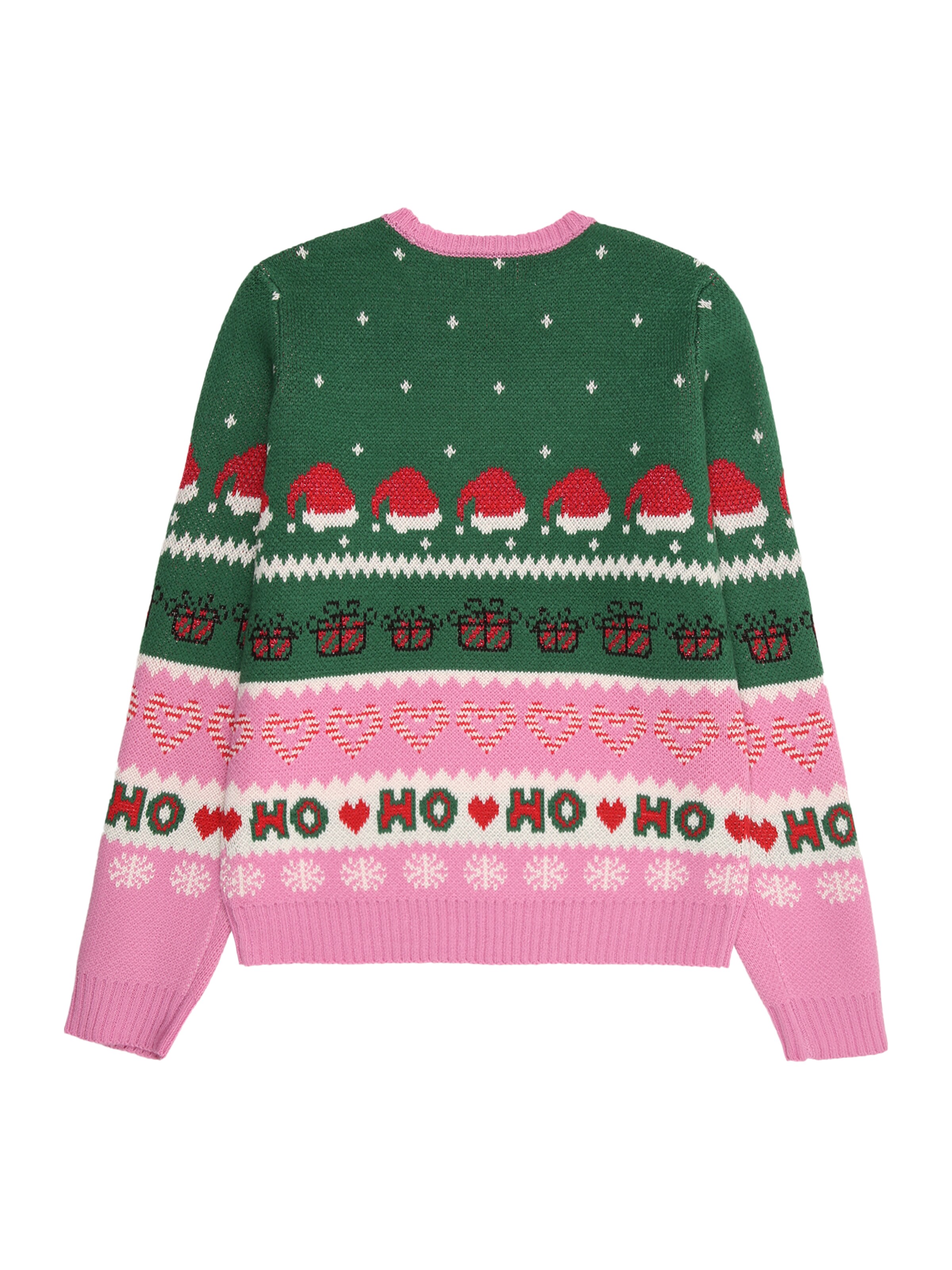 ONLY GIRLS Sweater 'KOGHOHO XMAS' in Pink