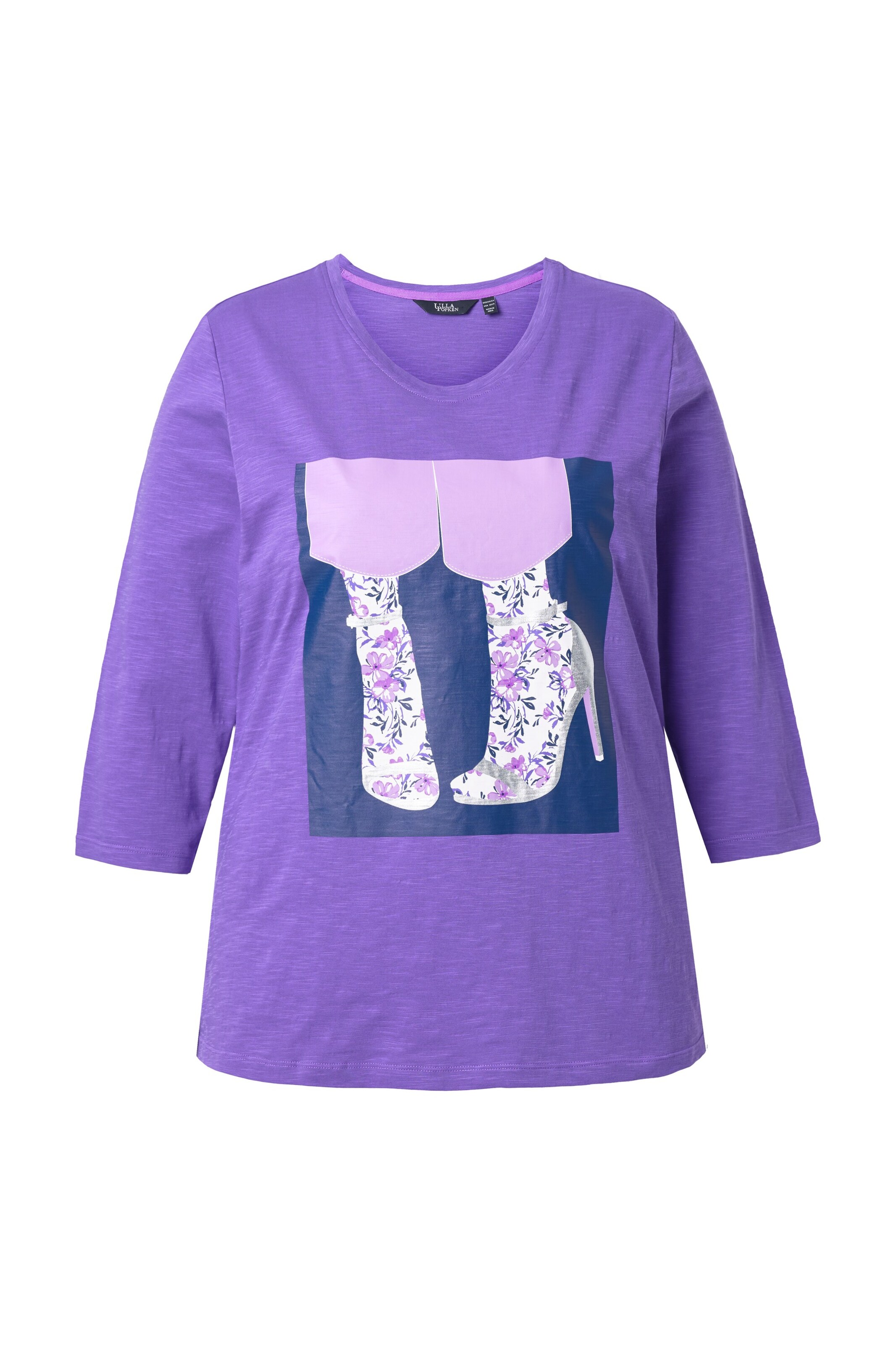 Ulla Popken Shirt in Lila: voorkant