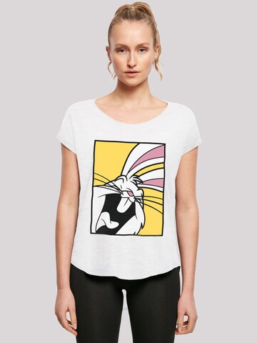 F4NT4STIC T-Shirt 'Looney Tunes Bugs Bunny' in Weiß: predná strana