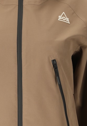 SOS Outdoor jacket 'Talinis' in Brown