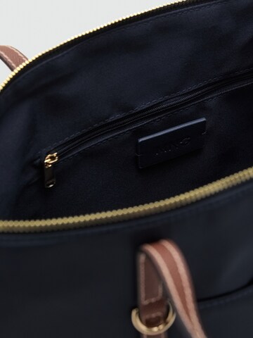 MANGO "Чанта тип ""Shopper""" 'COBALT' в синьо