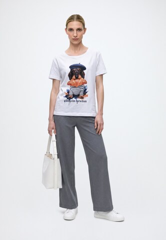 EINSTEIN & NEWTON Shirt 'Französischer Dackel' in White: front