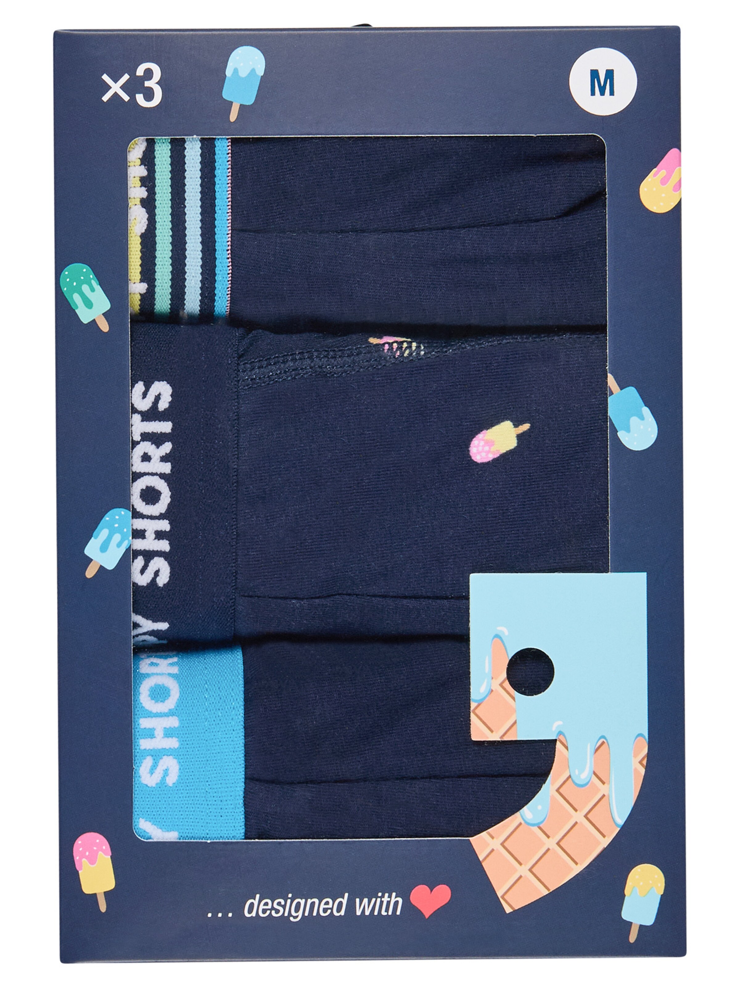 Happy Shorts Boxer shorts ' Jersey ' in Blue