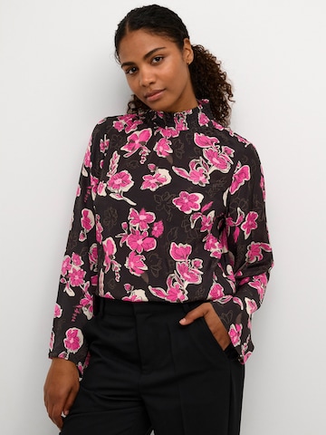 Kaffe Blouse 'Pollie' in Zwart: voorkant