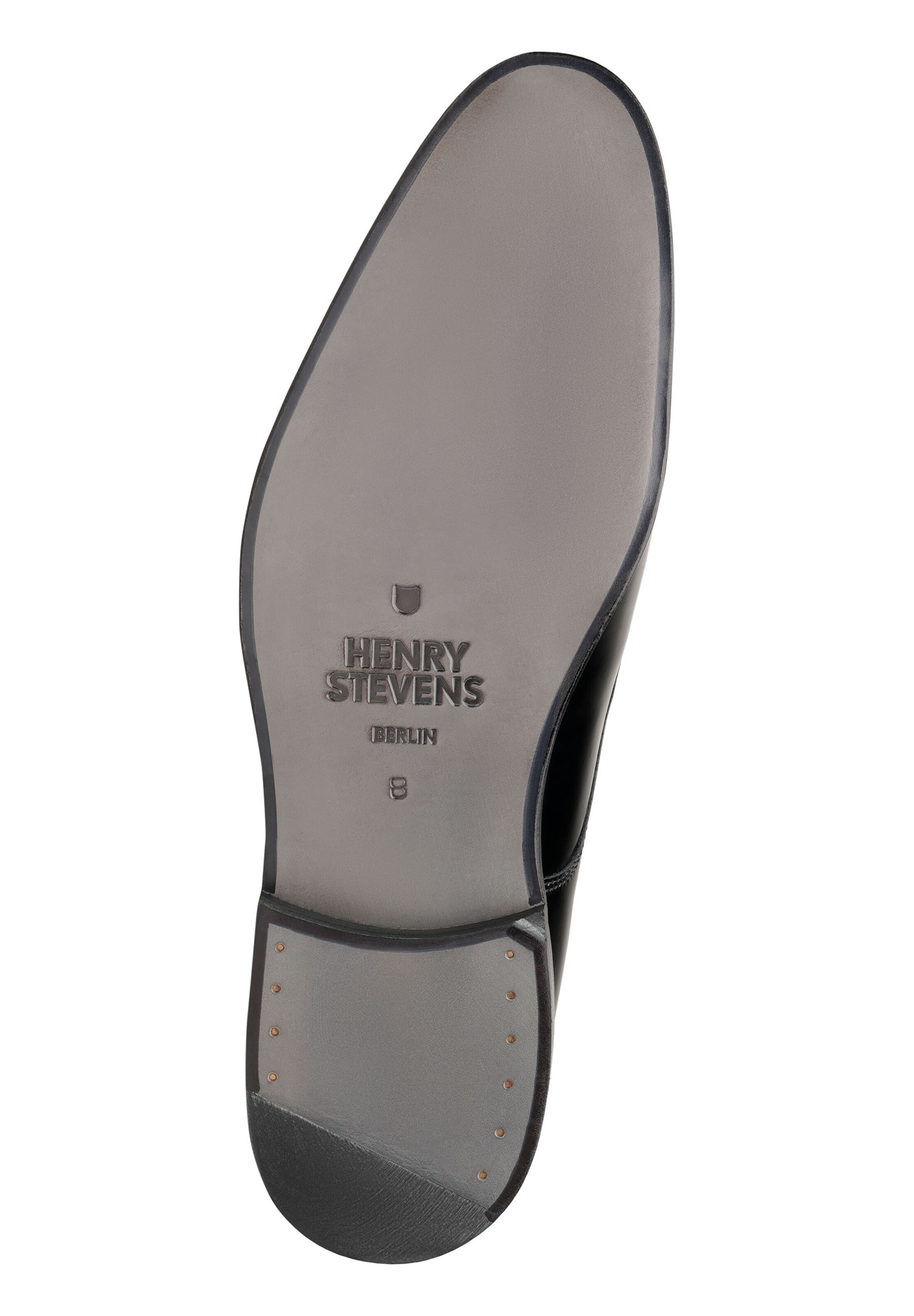 Henry Stevens Schnürschuhe Rahmengenäht 'Marshall PD' in Schwarz