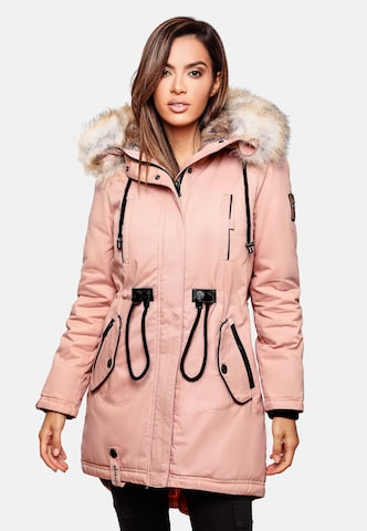 NAVAHOO Winter Parka 'Bombii' in Pink: front