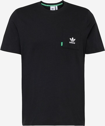 ADIDAS ORIGINALS Shirt 'Essentials+ Made With Hemp' in Black: front