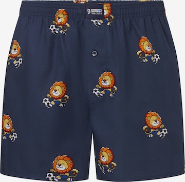 Boxers Happy Shorts en bleu : devant