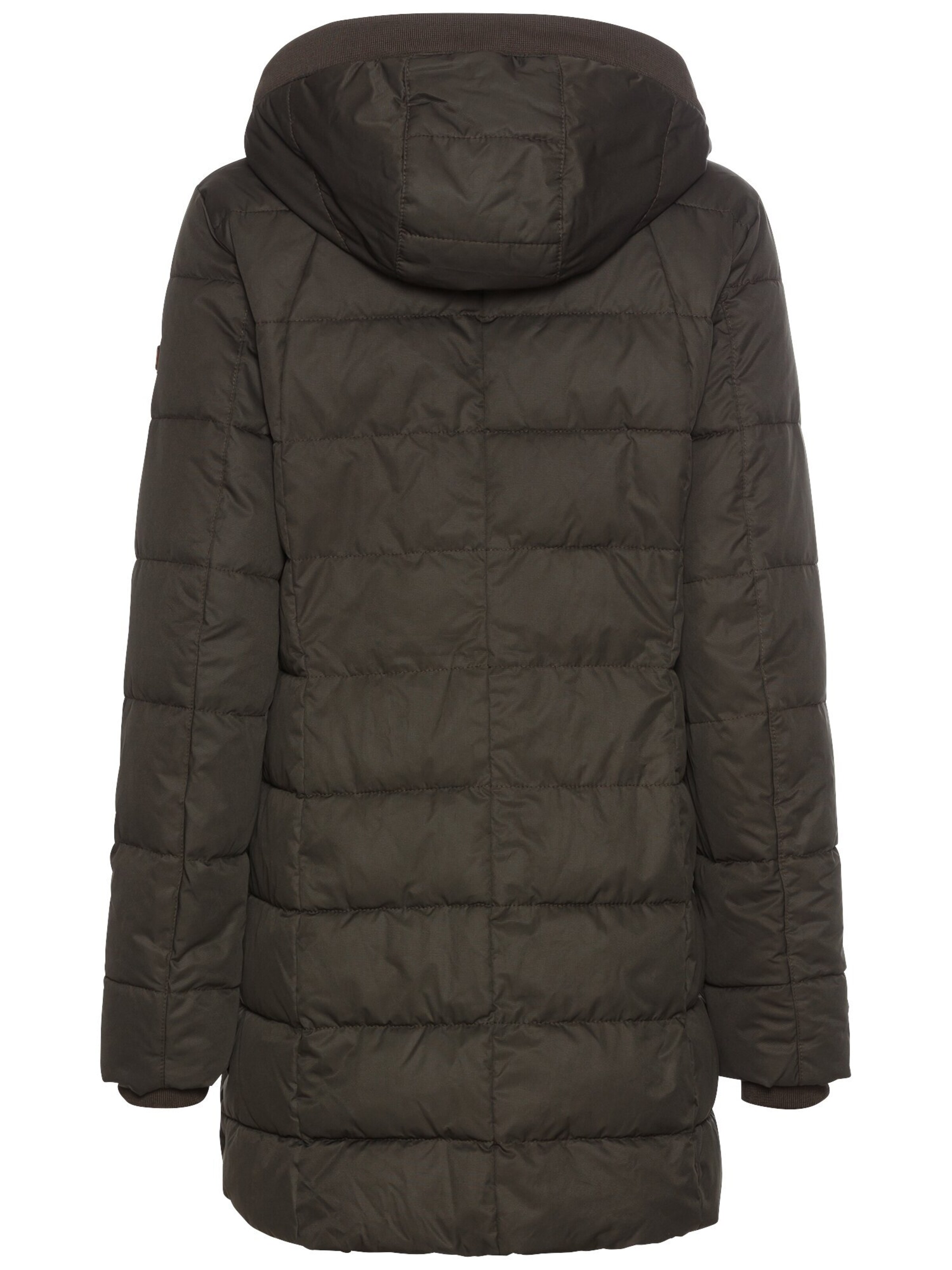 CAMEL ACTIVE Gesteppte Jacke mit abnehmbarer Kapuze in Grün