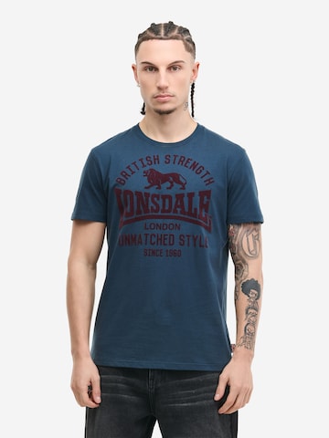 T-Shirt 'Hudswell' LONSDALE en bleu : devant