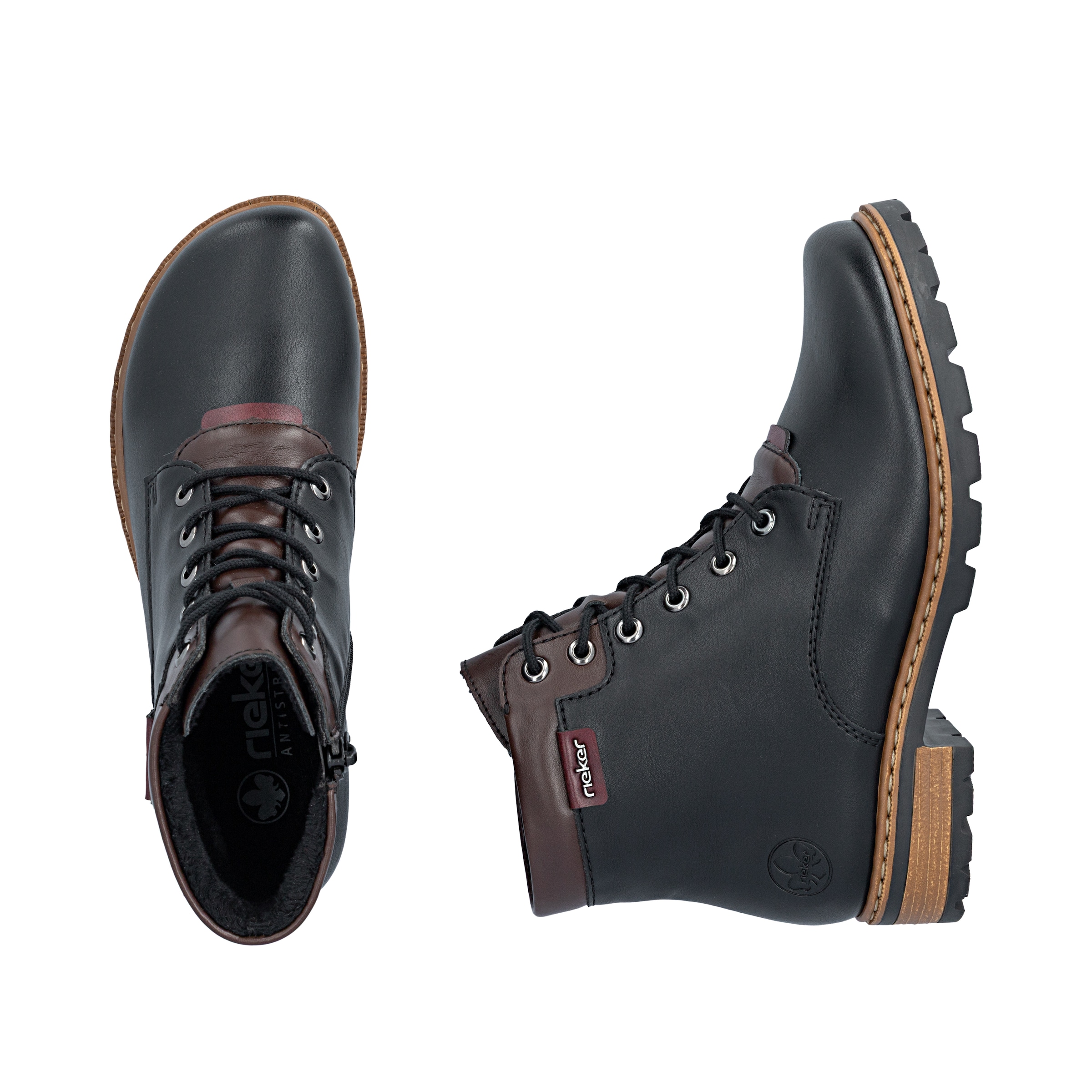 Rieker - Botim com fivela em preto