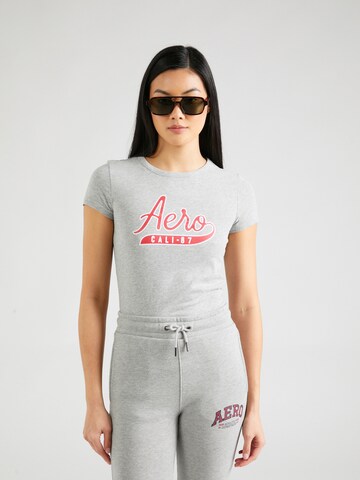 AÉROPOSTALE Shirt 'CALI' in Grey: front