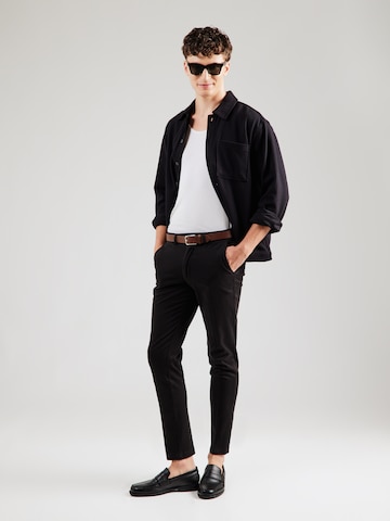 Slimfit Pantaloni eleganți 'JPSTMARCO FRANCO' de la JACK & JONES pe negru