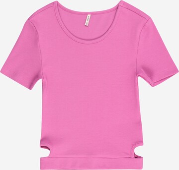 KIDS ONLY T-Shirt 'KOGNESSA' in Pink: predná strana