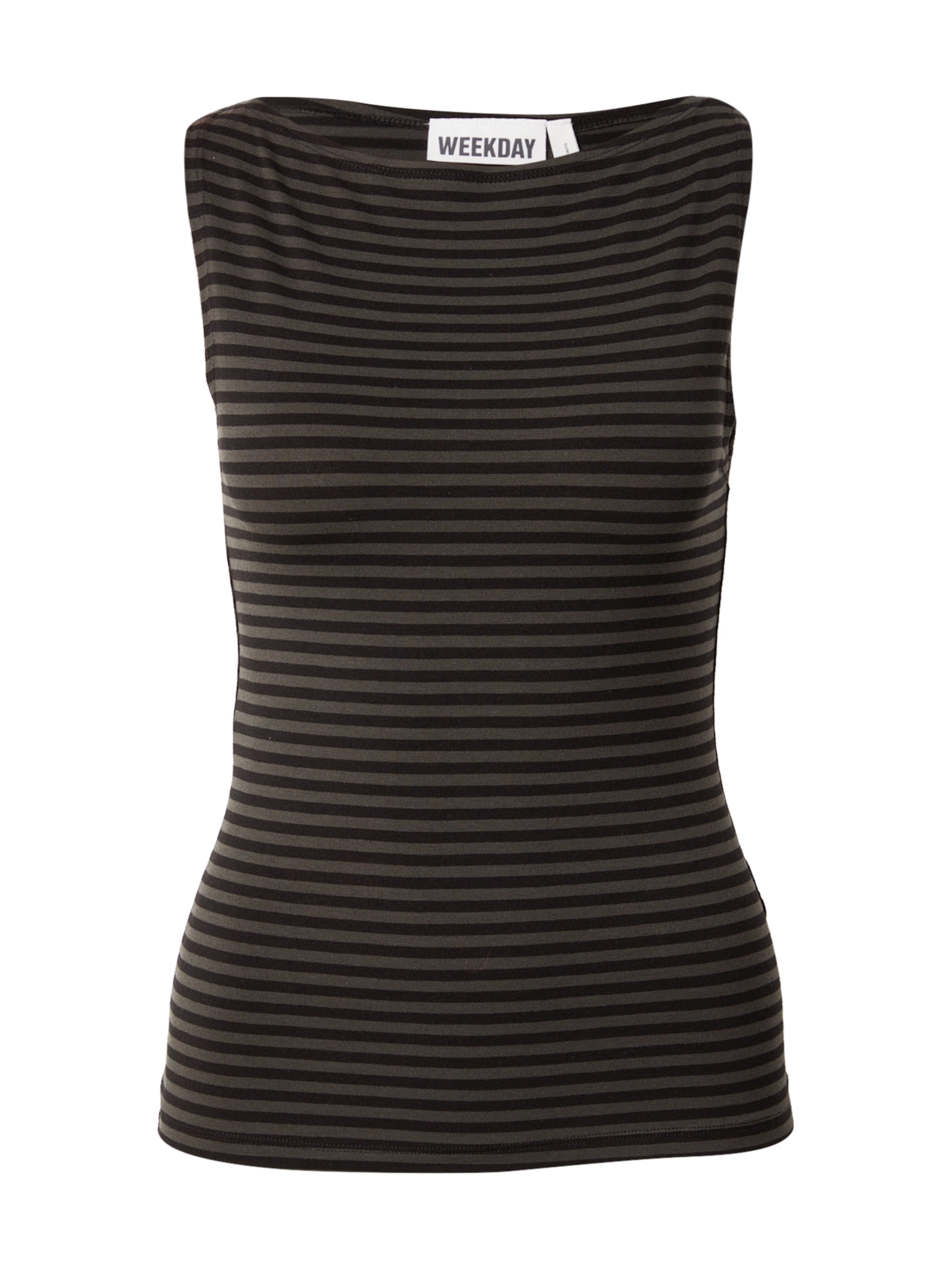 WEEKDAY Τοπ 'Annie' σε μαύρο: μπροστά