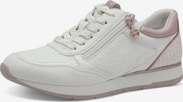 Baskets basses Tamaris en blanc : devant