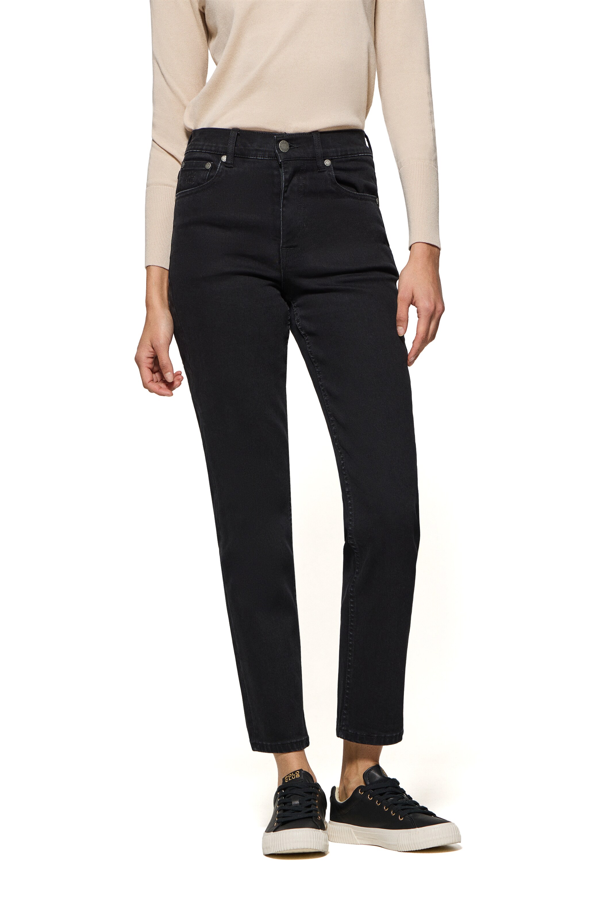 Polo Club Skinny Jeans in Schwarz: Vorderseite
