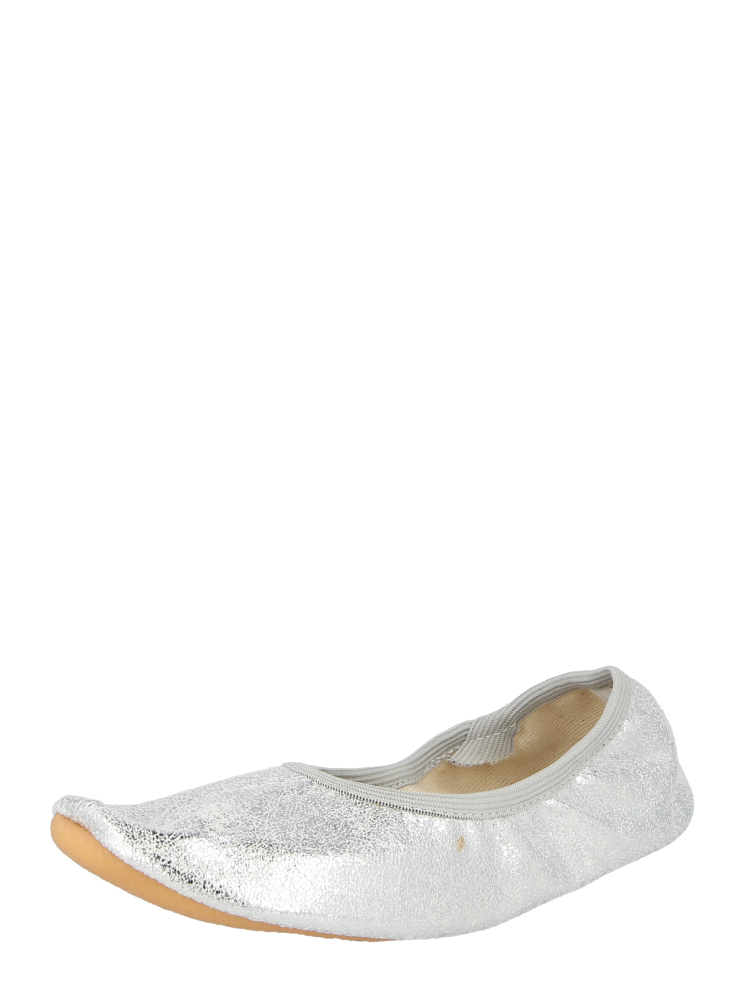 Ballerines BECK en argent : devant