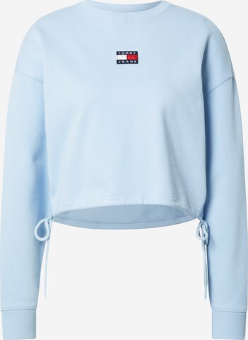 Sweat-shirt Tommy Jeans en bleu : devant