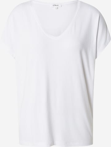 s.Oliver Shirt in Wit: voorkant