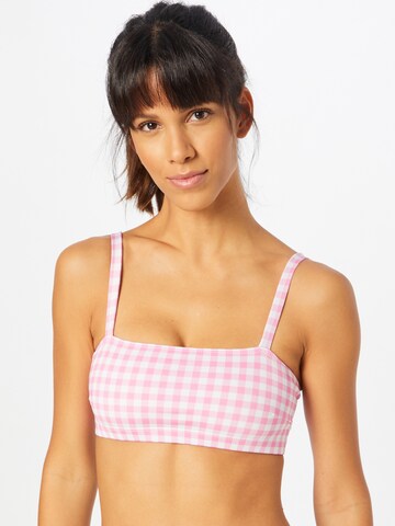 Onzie Bustier Sport bh 'Bali' in Roze: voorkant