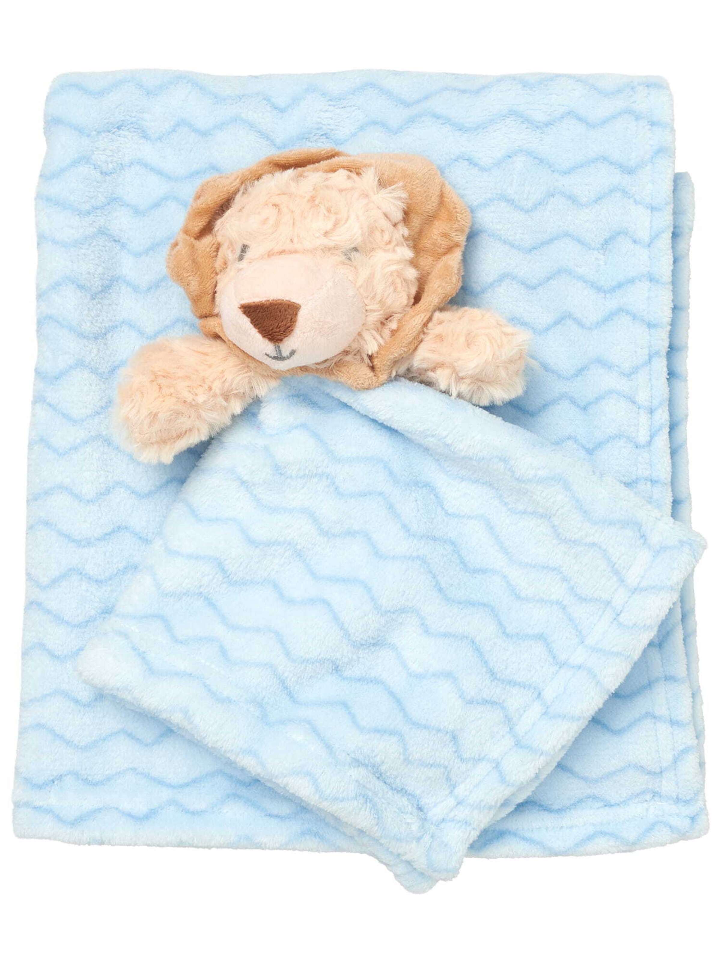 Snuggle Tots Babydeken 'Löwe' in Blauw: voorkant