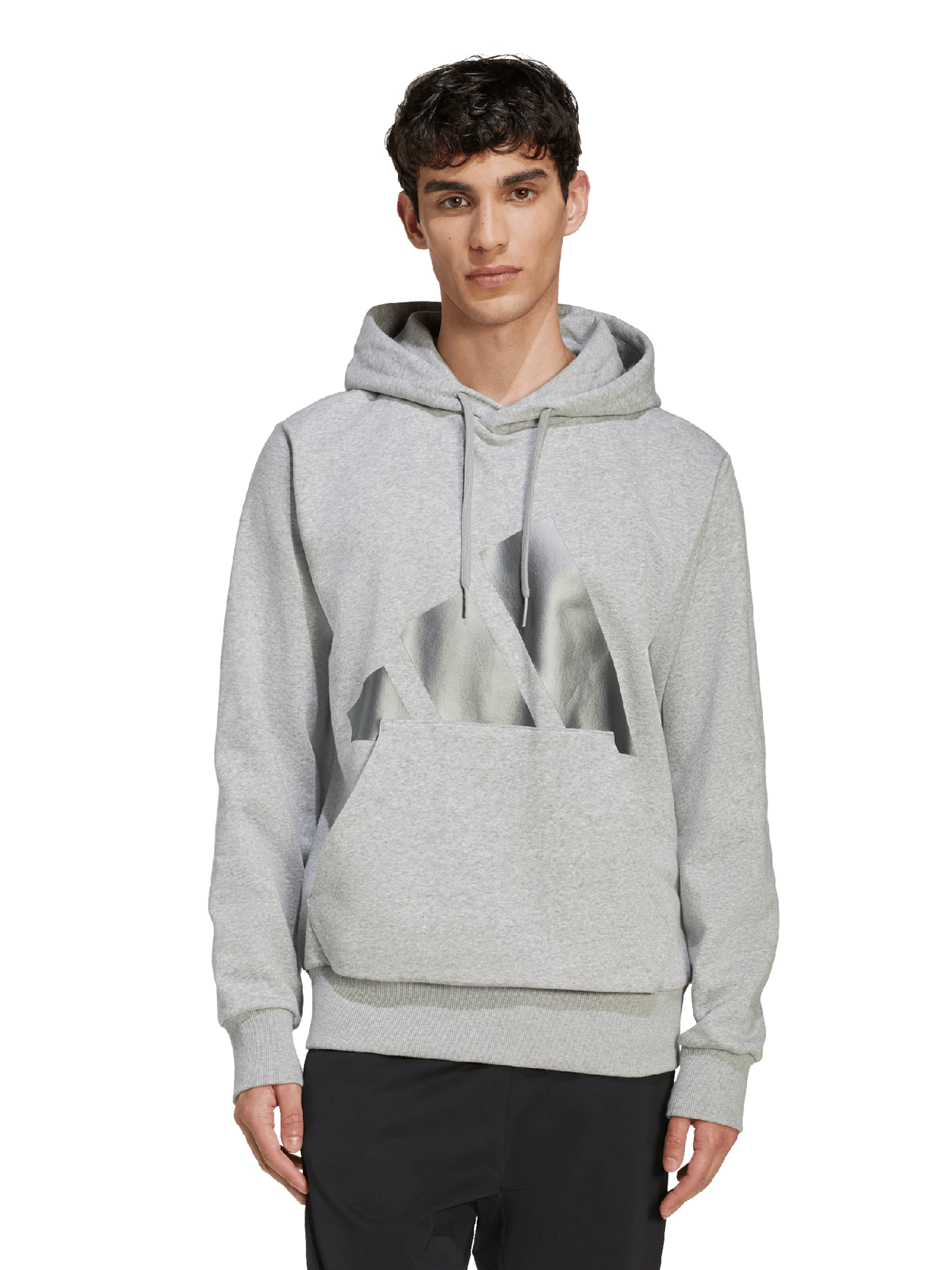 ADIDAS SPORTSWEAR Sports sweatshirt 'ESS' in Grey: front